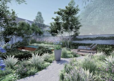 STADSTUIN MET ZWEMVIJVER